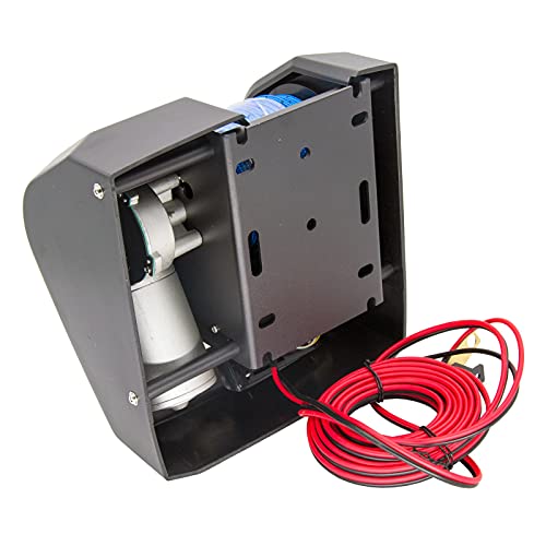 Electric Anchor Winch,Boat Anchor Wench 12V Marine Saltwater Anchor Windlass Kit with Wireless Remote Control Anchors Up to 25 LBS (Black)