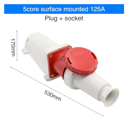 Conector industrial de aviación 125A con protección impermeable IP 3