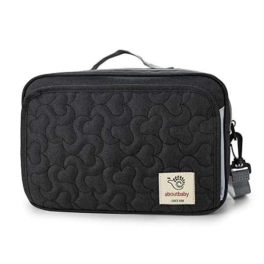MOMIGO Baby Diaper Caddy Bag - Diaper Caddy Tote Baby Stroller Bag Nursery Storage Bin for Diapers, Wipes & Toys Mini Diaper Bag for Outdoor (Black Flower)