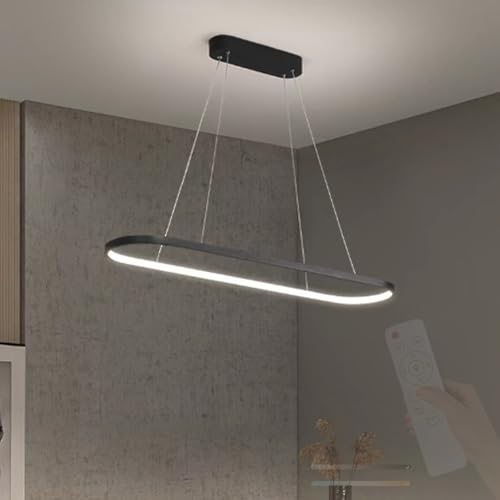 Lámpara colgante LED regulable para mesa de comedor con mando a distancia