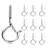 Photo Gallery qobobo 30 ganci a vite, ganci neri per viti, ganci a vite in acciaio inox, con fusibile con tassello, gancio per catena luminosa per piante in vaso esterno (argento) Photo Gallery qobobo 30 ganci a vite, ganci neri per viti, ganci a vite in acciaio inox, con fusibile con tassello, gancio per catena luminosa per piante in vaso esterno (argento)