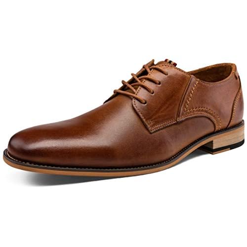 Jousen Men's Dress Shoes Leather Classic Formal Mens Oxfords Retro Derby Oxford