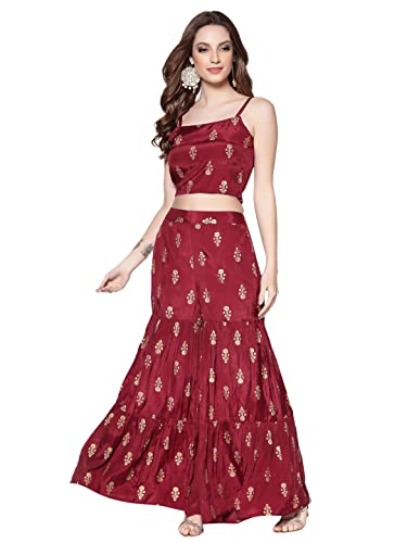 Image of SERA Women's Silk Fit and Flare Full Length Casual Dress