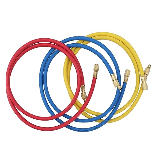 Mangueras de Carga de Refrigerante AC, 3 Piezas 90 cm