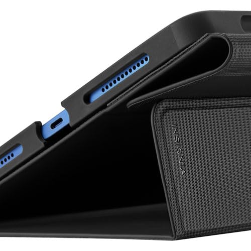 Image of Insignia Universal Folio Case for iPad 10.2 inch-11 inch with Slim Stylus Pen, Black /White