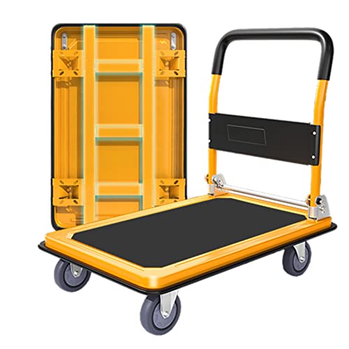 Carretilla plegable de plataforma resistente con ruedas miniatura 1