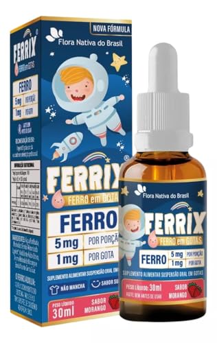 FERRIX (Ferro infantil) 30ml - Flora Nativa Sabor:Morango