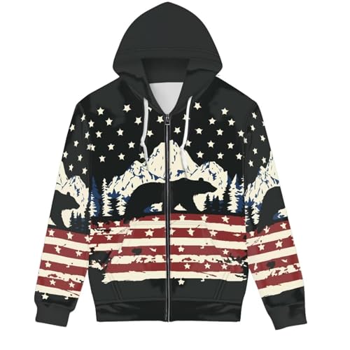 Amzbeauty Men's Stylish Hooded Pullover with Zipper Front for Everyday Wear3