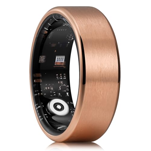 Image of King Will 8mm Men's Smart Rings, Matte Surface Beveled Edge, Waterproof Wedding Band, Comfort Fit