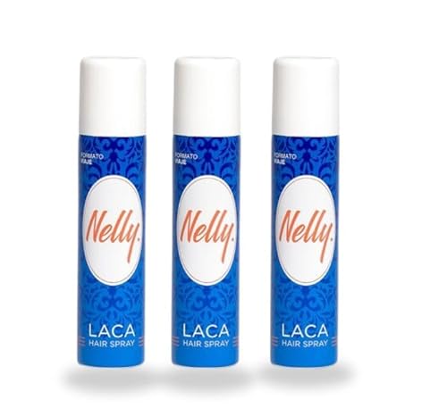 Nelly Laca Hair Spray, Pack de 3 Unidades de Viaje,