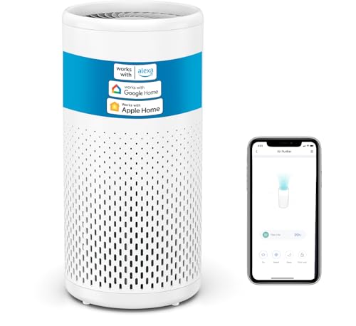 Meross-Home-WLAN-Air-Purifier-Allergy-Sufferers-with-H13-HEPA-Against-9997-Mould-Dust-Pollen-Pet-Hair-Smart-Room-Air-Purifier-Works-with-Apple-HomeKit-CADR-160-mh-Air-Purifier-24-dB-Sleep-Mode