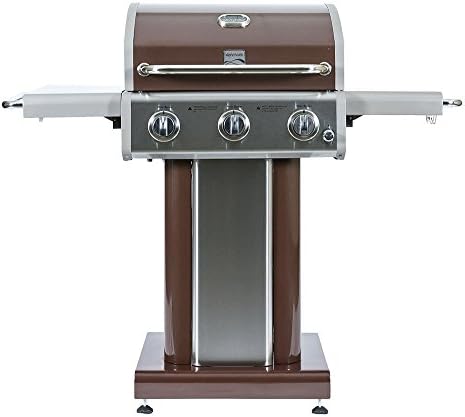 Kenmore 3 Burner Outdoor Patio Gas BBQ Propane Grill in, Mocha