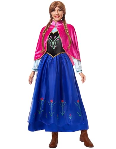 Funna Princess Costume for Women Dress Adult Halloween Cosplay with Capes2