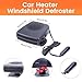 12V Car Heater,200W Portable Car Heater for Vehicle Car Windshield Heater Defrost Defogger Car Heater That Plugs Into Cigarette Lighter (Black)