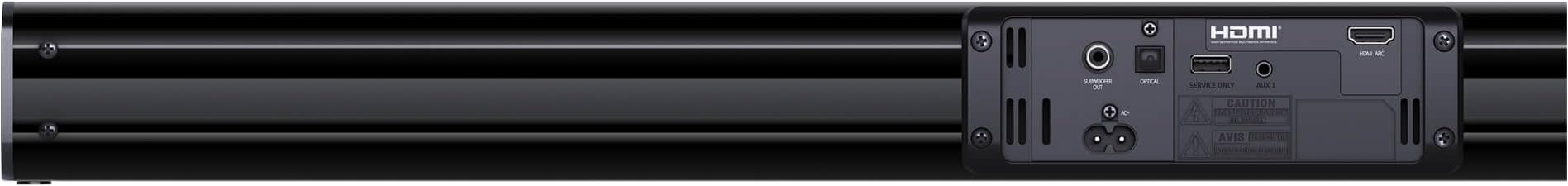 Sharp HT-SBW110 Soundbar con Subwoofer, 180 W, streaming di musica wireless Bluetooth, lunghezza 80 cm e altezza 6 cm