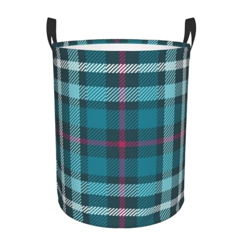 Cesto Para Ropa Sucia 60L, Cuadros Azules, Rojos Y White Cestas De Lavandería Gran Capacidad Ligera Cesta Ropa Sucia, Para Baño, Salon, Juguetes