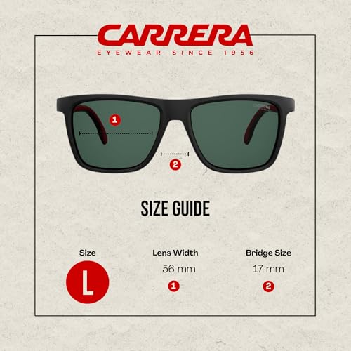 Carrera CA5047/S 0807/QT 56M Black/Green Plastic Rectangular Sunglasses For Men For Women + Free Designer iWear Care Kit4