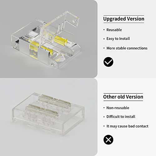 PAUTIX RGB COB LED Strip Connector Set,Included 4-Pin Connector - Image 4