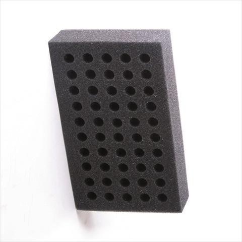 Bio Plas 0011 Polyester Foam Test Tube and Microcentrifuge Tube Rack for 15mm and 16mm Test Tubes, 50 Place (Case of 6)