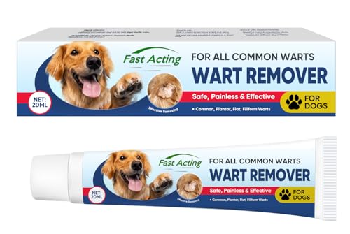 Dog Wart Remover: Natural Treatment for Dogs with Skin Blemishes & Growths, Gentle Skin Soother for Dogs Using Ginseng & Hawthorn Extracts