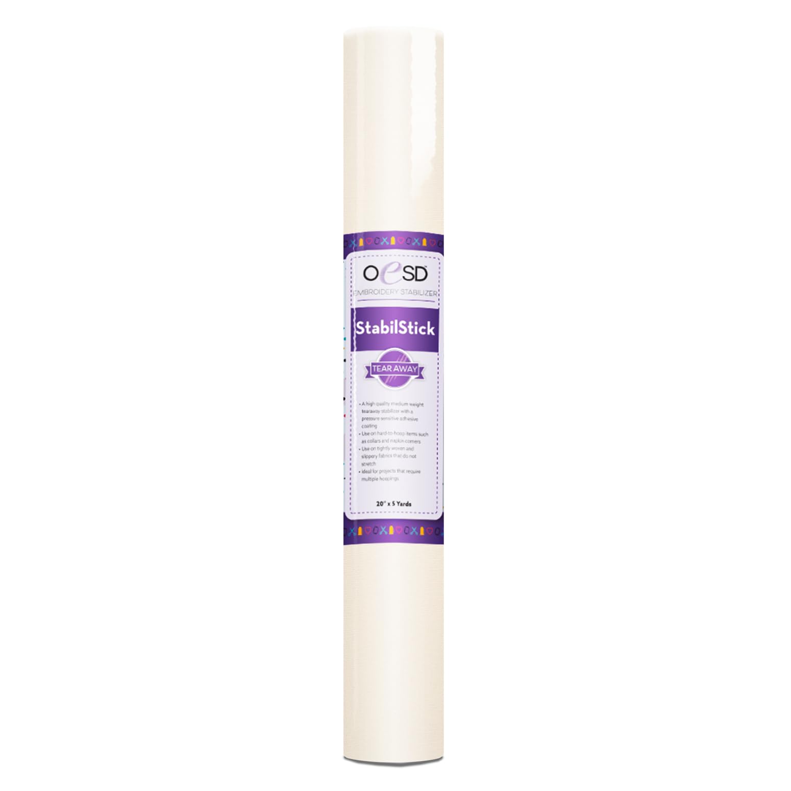 OESD StabilStick Tear Away Embroidery Stabilizer 20" x 5 Yd Roll