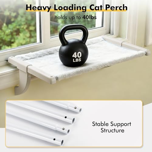 Percha de ventana para gatos Zoratoo para evitar caídas 6