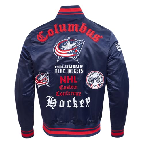 Image of Pro Standard Mens NHL Old English Satin Jacket