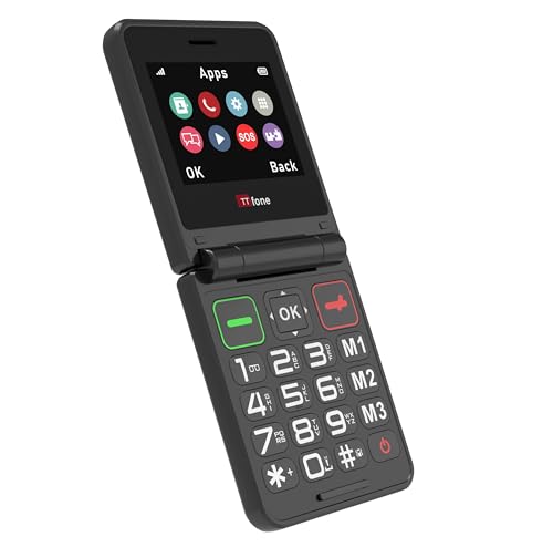 Téléphone portable à clapet TTfone TT660 pour rester en contact avec les personnes âgées