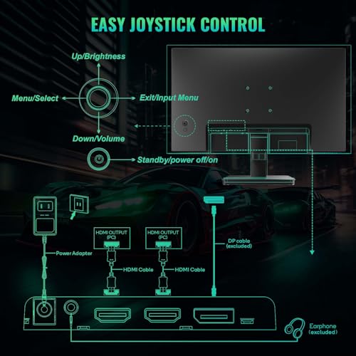 Sansui ES-G27F2 Gaming Monitor 27 Inch 165Hz 1Ms Pc Gaming Computer Monitor -Fhd 1080P丨Amd Freesync丨2 X Hdmi 2.0丨1 X Display Port 1.4丨Ips丨Blacklevel Adjust丨Vesa Compatible,Black thumb #6