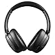 Intenso O400HA Over-Ear Kopfhörer - Hybrid Active Noise Cancelling, bis zu 75 Stunden Laufzeit und Bluetooth 5.3, mit Musikmodus, Transparency Modus und schneller Ladezeit, schwarz