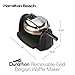 Hamilton Beach Belgian Waffle Maker with Removable PFAS-Free Durathon Nonstick Coated Plates, Easy Flip, Ceramic Grids, Black (26031)