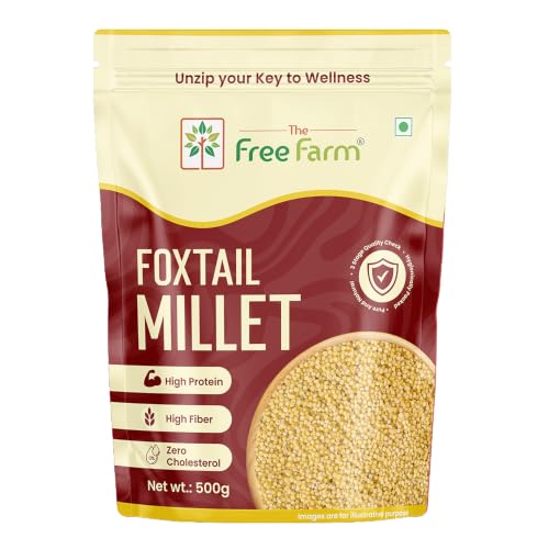 The Free Farm Premium Unpolished Foxtail Millet | 500 GM | Kangni/Navane/Kaon/Kang/Kakum/Korralu/Korra/Thinai