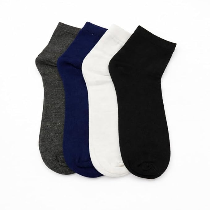 Forme Unisex Cotton Men And Women Solid Ankle Length Socks-picture-37