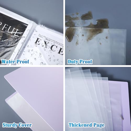 YooNotee 4 Pack Art Portfolios 9\"x12\", 60 Pockets Large Portfolio Folder Display 120 Pages, Pocket Binder with Plastic Sleeves, Diamond Painting Storage Book, Art Presentation Folder, Portfolio Binder - Thumbnail 5