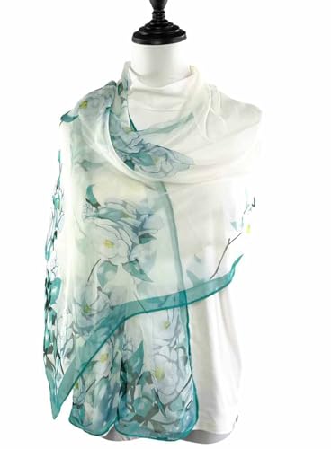 Image of Xyueanlo Scarfs for Women Fashion Scarves Print Pattern Lightweight Sunscreen Scarf Wraps Shawls