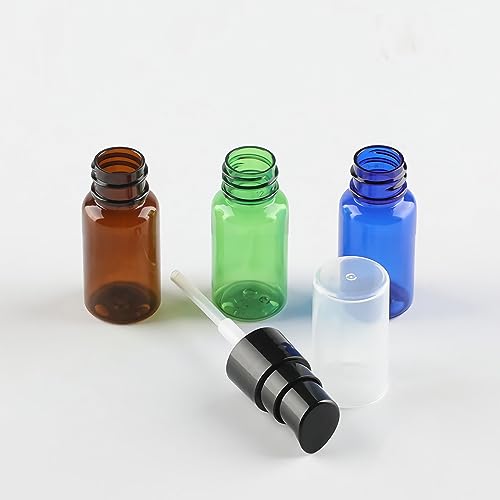 ZEOABSY 6 Stück 10ml Leere Weiß Lotionsflasche mit Weiß Pumpe, 10 ml Nachfüllbar Lotion Pumpflasche Reise-Lotionsflasche, Kosmetikbehälter für Essence Shampoo Conditioner + 1 x Trichter