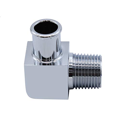 Yorten 90 ° SB BB Deg aquecedor mangueira cromada tarugo encaixe de alumínio 5/8