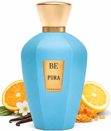 BE PARFUM Pura Extrait de Parfum Unisex fruchtig-süßer Zitrusduft mit Bergamotte Orange Zitrone Moschus Amber und Bourbon-Vanille langanhaltend 100 ml