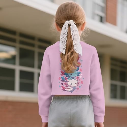 Girls Long Sleeve Sweatshirts Casual Pullover Sweaters Crewneck Fall/Winter Tops Cute Sweatshirts for Teen Girls3