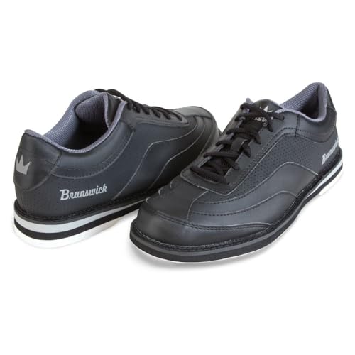 Brunswick Mens Rampage Left Hand Bowling Shoes- Black 8 1/2 M US3