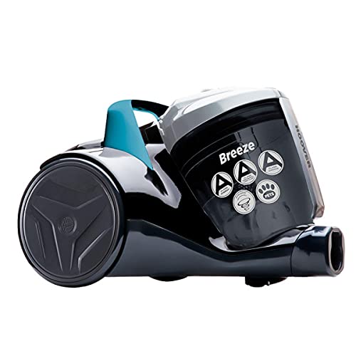 Hoover Breeze Cylinder Vacuum Cleaner Bagless, Lightweight & Compact, Teal [BR71 BR01]