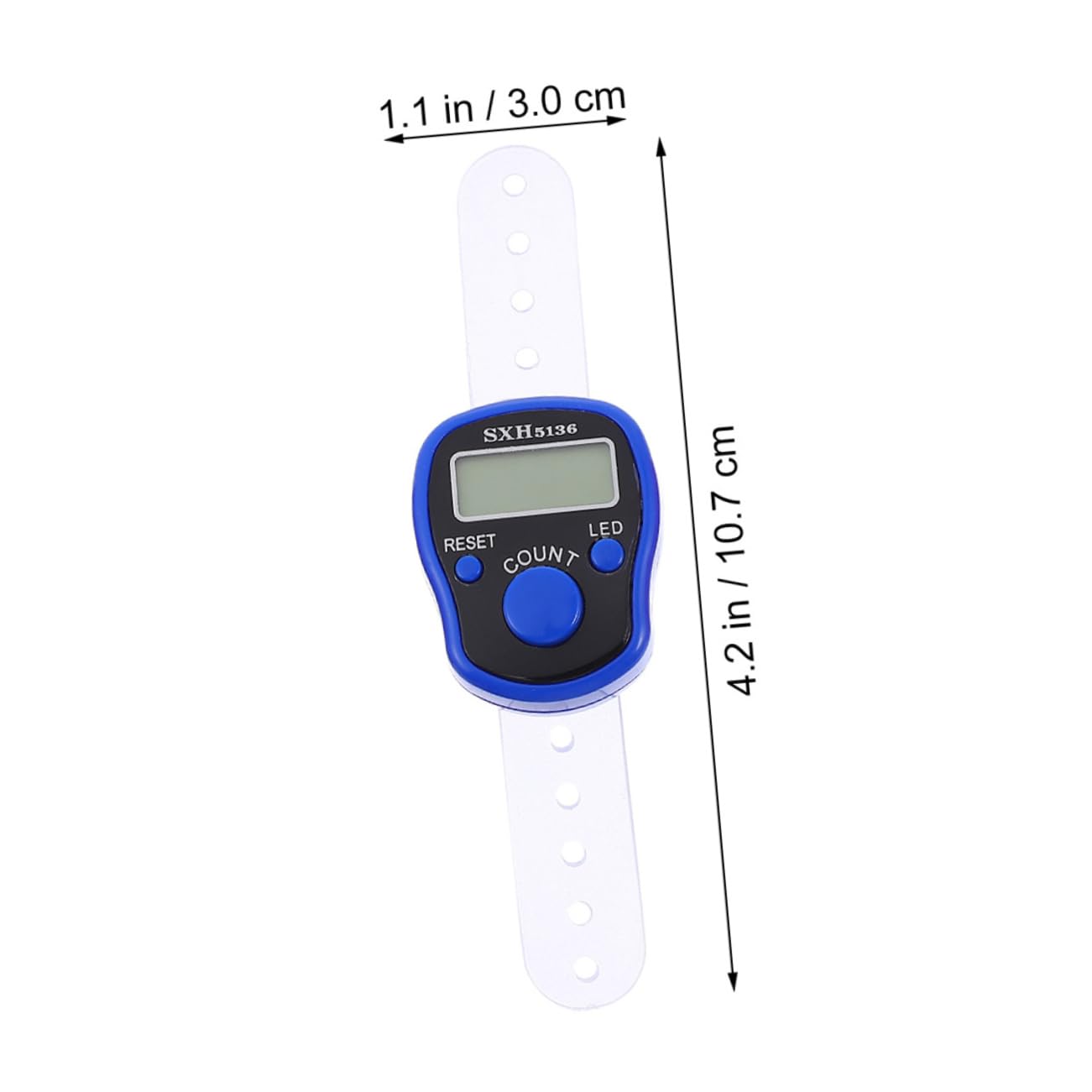 ifundom 5Pcs LED Digital Tally Counter Mixed Color Handheld Finger Counters for Accurate Counting Portable and Lightweight Design for Exercise Outdoor Activities and More