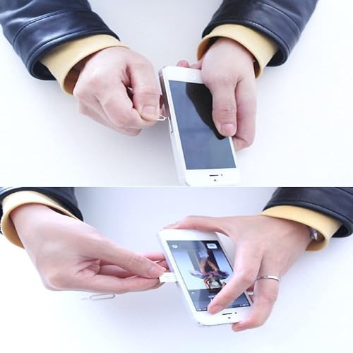 Image of 50Pcs,SIM Ejector Tool, SIM Card Removal Openning Tool, Tray Eject Pins Needle Opener, Universal Sim Ejector Tool for iPhone, HTC, Samsung Galaxy, Smartphone