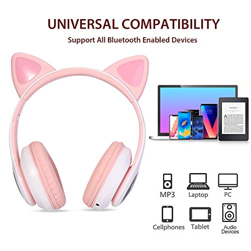 Casque Bluetooth pour Enfants sans Fil, Ecouteurs Bluetooth pour Oreilles de Chat pour Filles, Pliable Casque Audio… - Les Beatles, Paul McCartney, John Lennon, RIngo Starr, George Harrison Casque Bluetooth pour Enfants sans Fil, Ecouteurs Bluetooth pour Oreilles de Chat pour Filles, Pliable Casque Audio… – Image 7