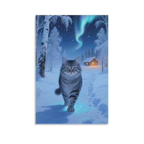 Impression sur toile chat de forêt norvégien idée cadeau idéale pour passionnés