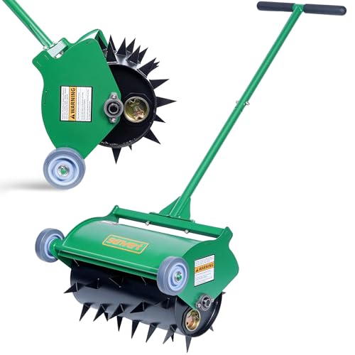 SENVERT Rolling Lawn Aerator, Heavy...