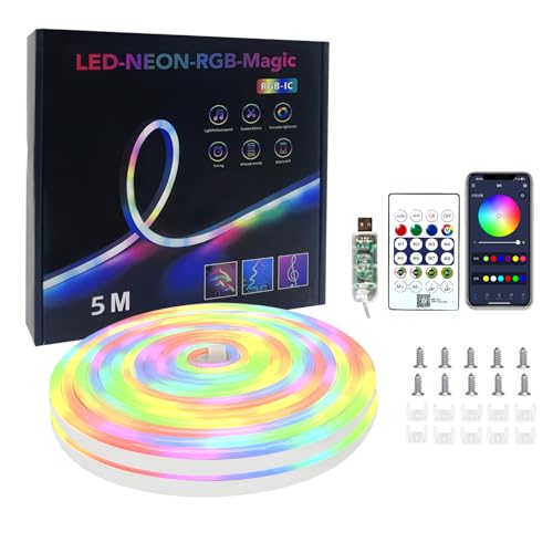Luces de cuerda LED flexibles 16.4 pies a prueba de agua miniatura 1