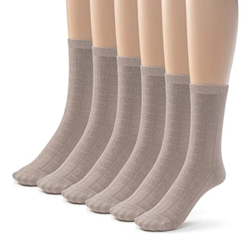 Silky Toes Rayon from Bamboo Seamless Designed Dress Socks for Boys Girls, 3 or 6 Pk School Uniform Socks