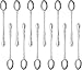 New Star Foodservice 58765 Stainless Steel Rose Pattern Iced Tea Spoon, 7.7-Inch, Set of 12...