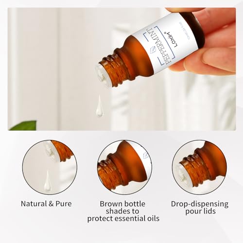 Aceite esencial de menta LOXIM 0.34 fl oz pack 1 miniatura 5